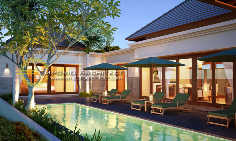  Desain  Villa  Style Villa  Bali  1 Lantai Ibu Maryam di Bali 