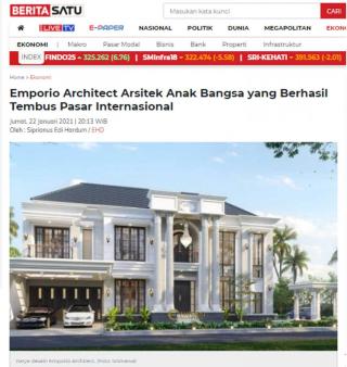 Ulasan Media BERITASATU.com - Emporio Architect, Arsitek Anak Bangsa yang berhasil Tembus Pasar Internasional