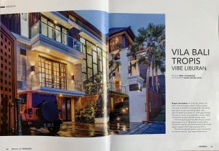 Ulasan Media Majalah Asrinesia - Rumah Villa Bali Tropis Vibe Liburan