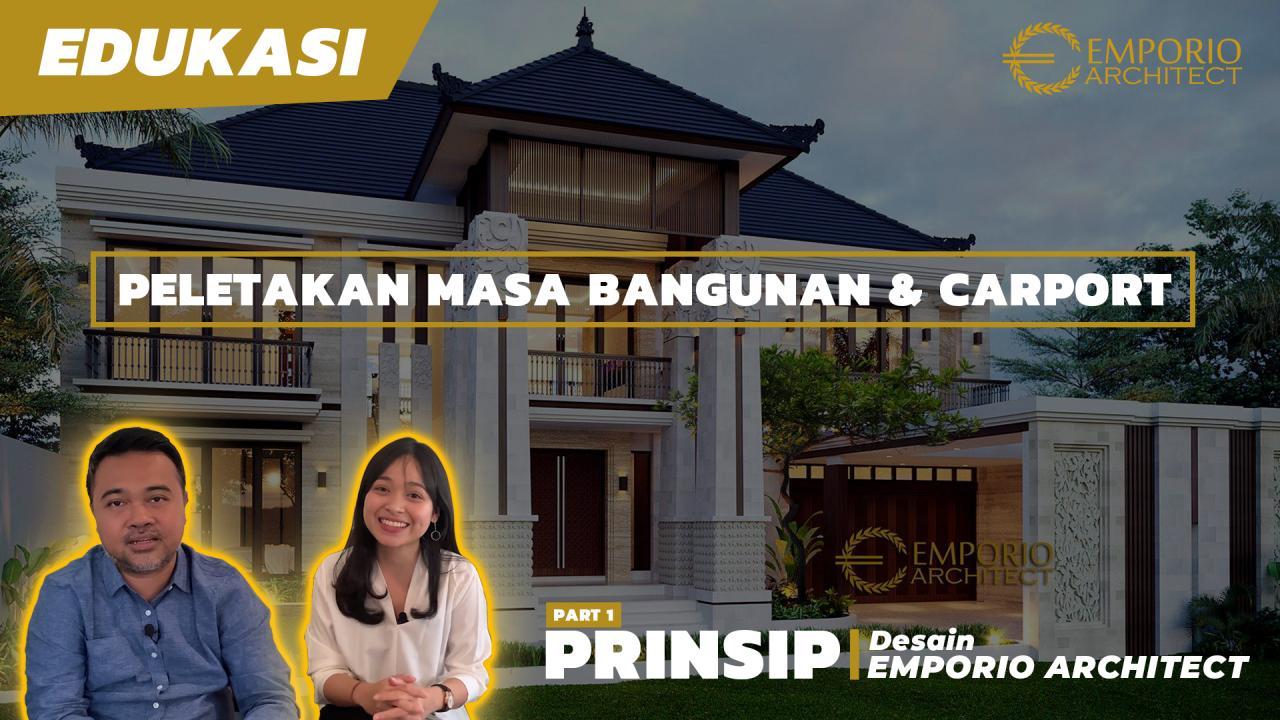 Gambar Prinsip Peletakan Masa Bangunan, Zoning, dan Peletakan Carport dan Garasi