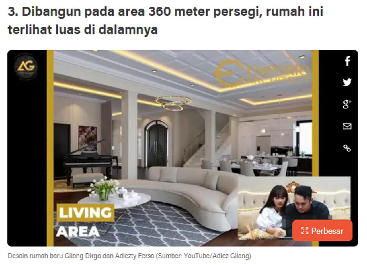 Ulasan Media liputan6.com - 7 Potret Desain Rumah Baru Gilang Dirga, Tiga Lantai Bergaya Mediteran Tropis 4 4