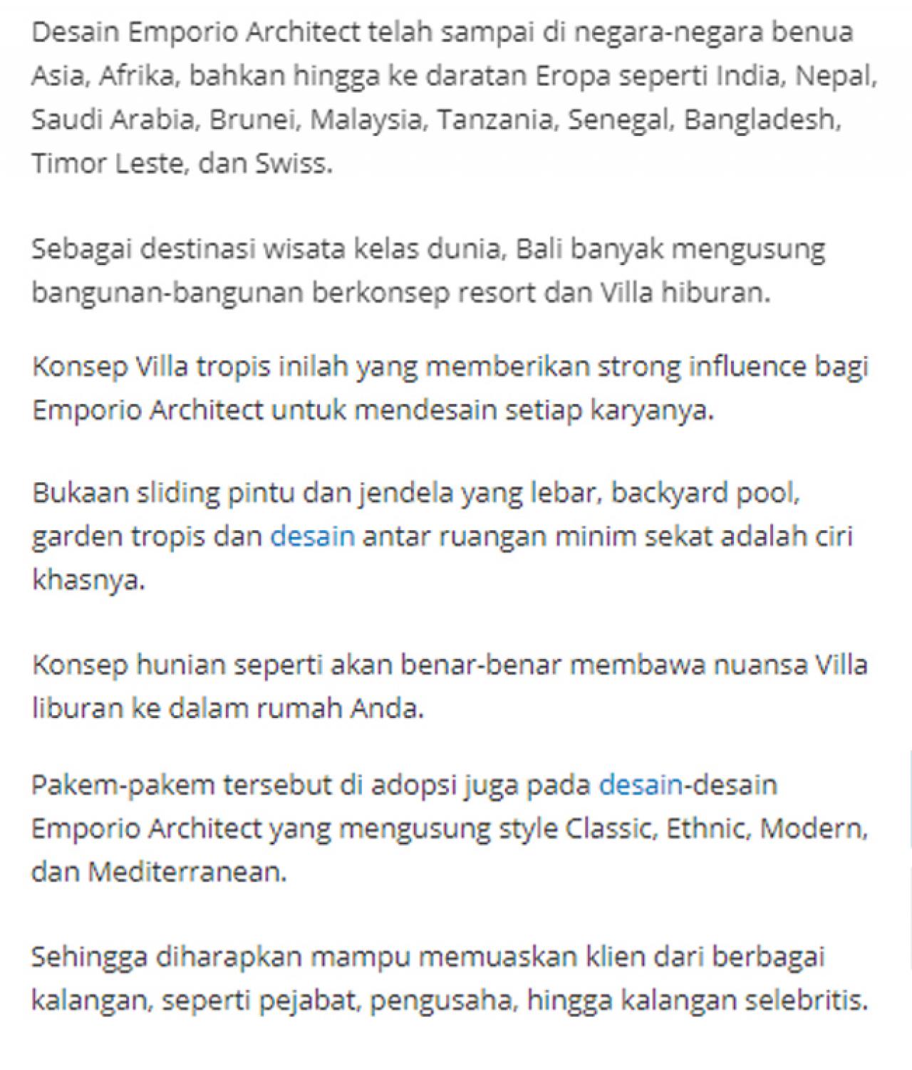 Ulasan Media TribunJakarta.com - Wujudkan Hunian Impian Bersama Emporio Architect, Karya Anak Bangsa yang Sukses Tembus Internasional 4 4