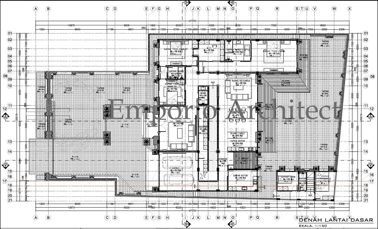 Contoh Konsep Denah 2 Dimensi