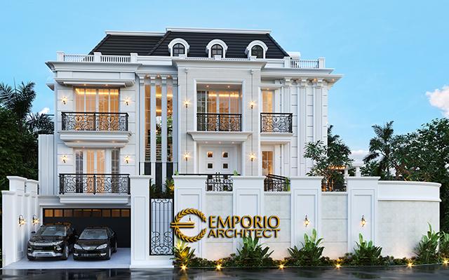 Desain Rumah Classic Modern 3.5 Lantai Ibu L di  Banjarmasin, Kalimantan Selatan