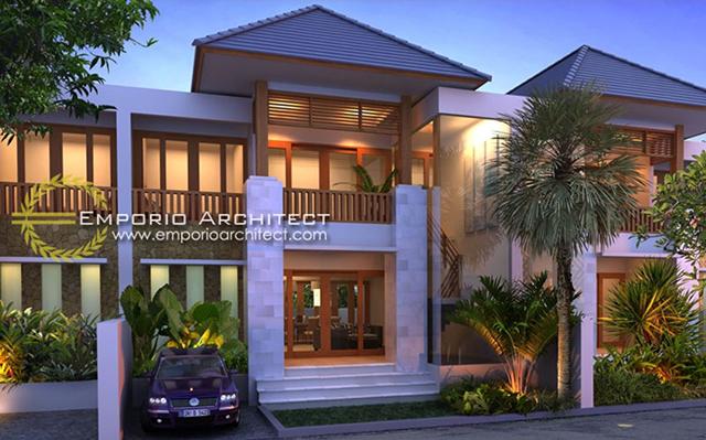 Desain Perumahan Villa Bali 2 Lantai Lestari Residence di  Kerobokan, Bali