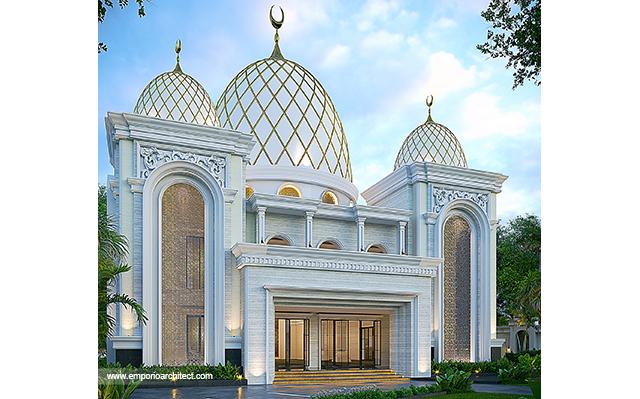 Desain Masjid Grand Marina 1537 Style Klasik 2 Lantai di  Makassar