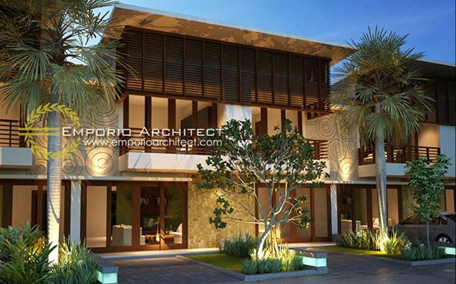 Desain Perumahan Villa Bali 2 Lantai Bapak David Salim di  Badung, Bali