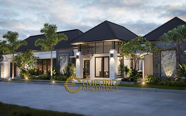 Desain Rumah Villa Bali 1 Lantai Bapak Adit Brata di  Jakarta