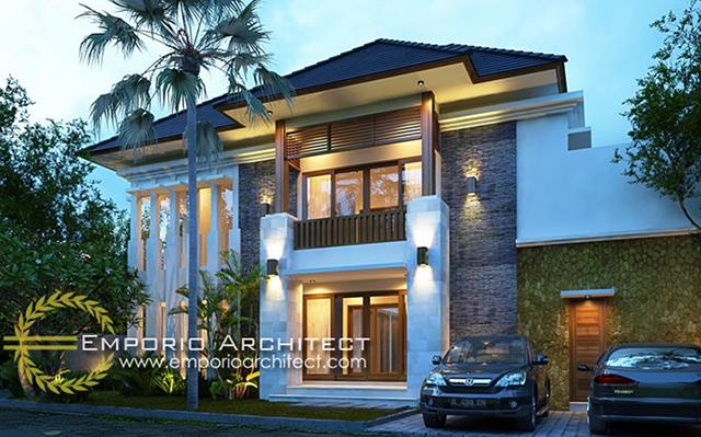 Desain Rumah Villa Bali 2 Lantai Bapak Andri di  Jakarta