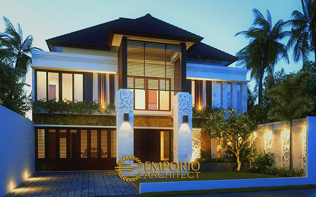 Desain Rumah Villa Bali 2 Lantai Bapak Faisal di  Jakarta