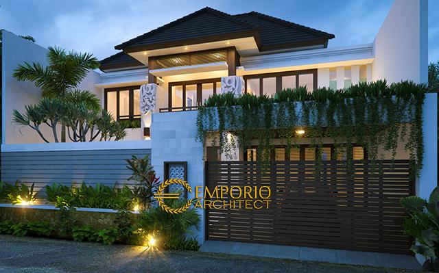 Desain Rumah Villa Bali 2 Lantai Bapak Yulianto di  Jakarta