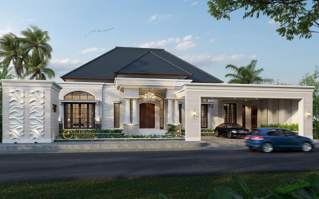 Desain Rumah Classic 1 Lantai Bapak Hendry di  Riau