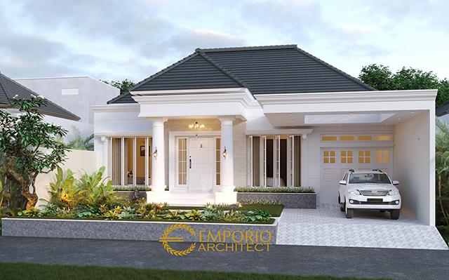 Desain Rumah Classic 1 Lantai Ibu Lellyta di  Kutai Kartanegara, Kalimantan Timur