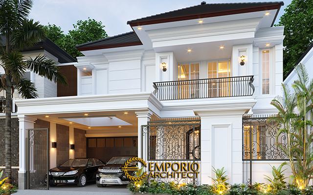 Desain Rumah Classic 2 Lantai Ibu Sicil di  Jakarta Selatan