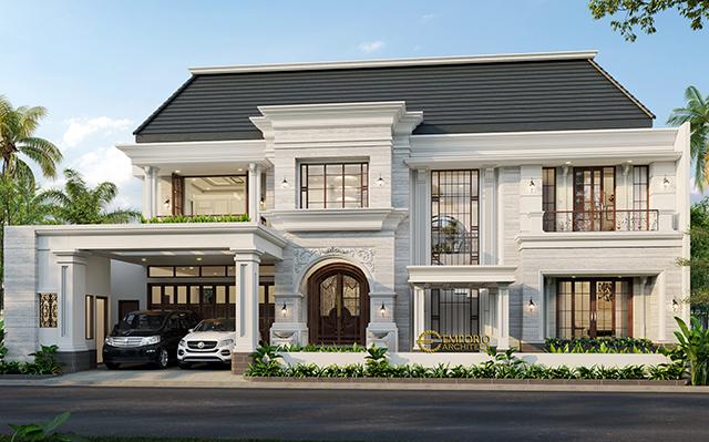 Desain Rumah Classic 2 Lantai Ibu Desnita di  Padang, Sumatera Barat