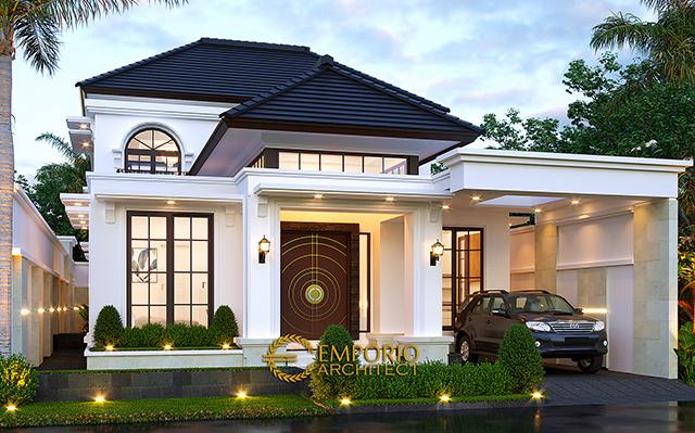 Desain Rumah Classic 2 Lantai Ibu Joanne di  Yogyakarta