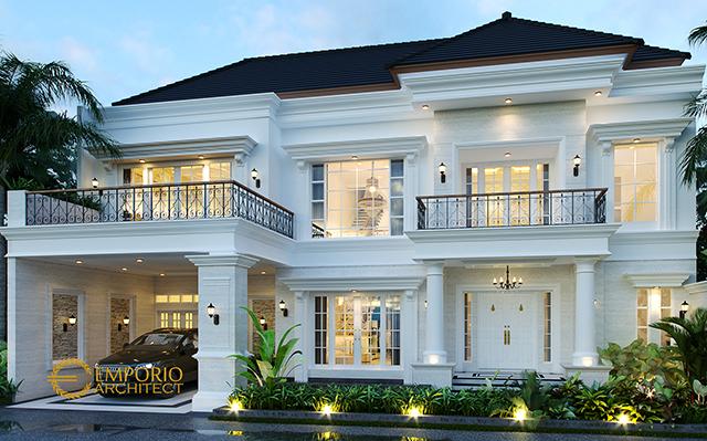 Desain Rumah Classic 2 Lantai Bapak Deni III di  Karawang, Jawa Barat