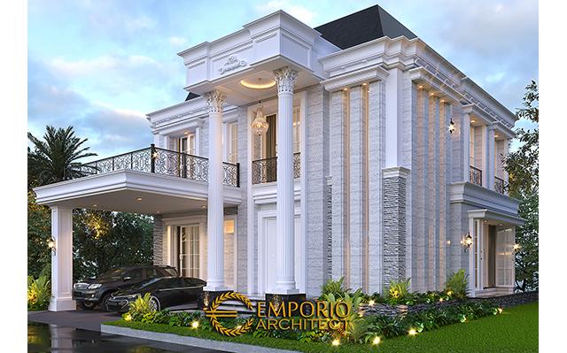 Desain Rumah Classic 2 Lantai Bapak Maradona di  Tangerang, Banten