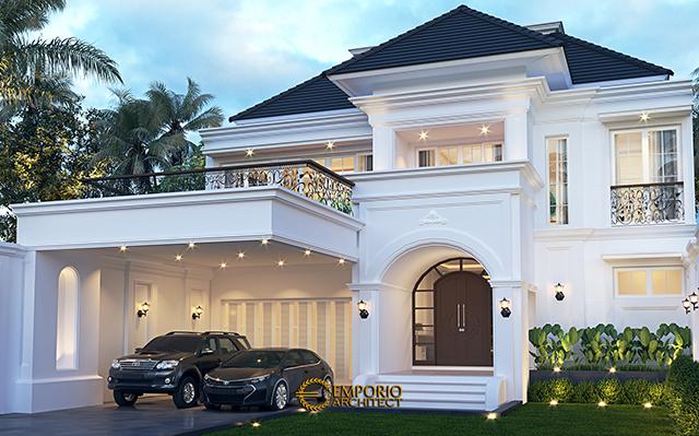 Desain Rumah Classic 2 Lantai Bapak Ridwan di  Bandung, Jawa Barat