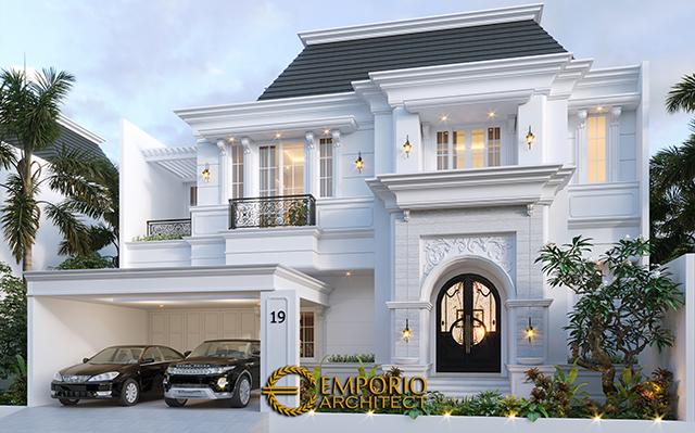 Desain Rumah Classic 2 Lantai Bapak A di  Bintaro, Jakarta