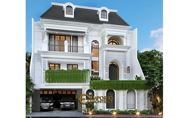 Desain Rumah Classic 2.5 Lantai Ibu Gina di  Bandung, Jawa Barat