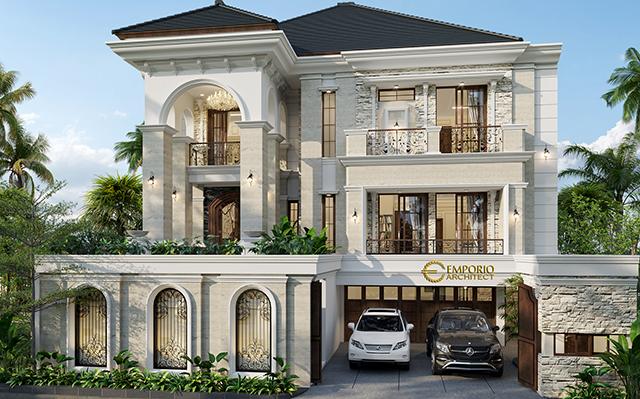 Desain Rumah Classic 3 Lantai Bapak YNT di  Solo (Surakarta), Jawa Tengah