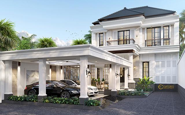 Desain Rumah Classic 3 Lantai Bapak Billy di  Purworejo, Jawa Tengah