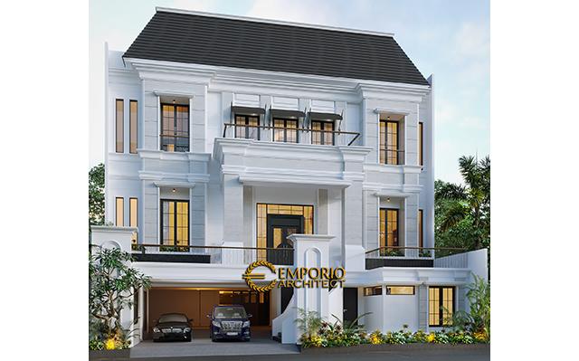 Desain Rumah Classic 3 Lantai Bapak Ahok di  Jakarta