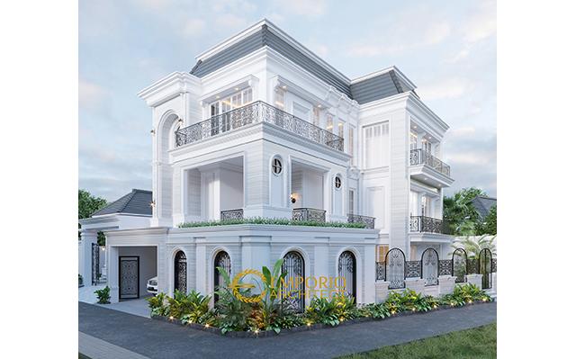 Desain Rumah Classic 3 Lantai Ibu Christine di  Bandung, Jawa Barat