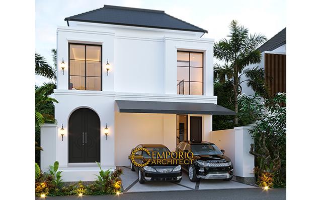 Desain Rumah Classic 2 Lantai Ibu Ica di  Bandung, Jawa Barat