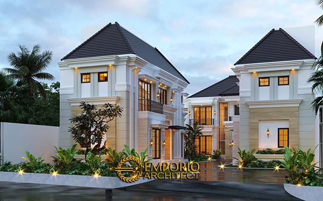 Desain Rumah Classic Modern 2.5 Lantai Bapak Ahmad di  Jakarta Selatan