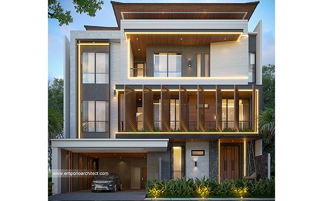 Desain Rumah dan Kost Modern 3 Lantai Bapak ADT 1843 di  Yogyakarta