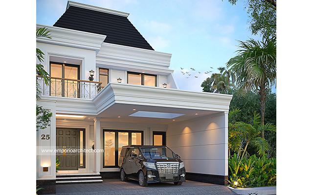 Desain Rumah dan Salon Klasik 2 Lantai Ibu DDW 2038 di  Klungkung, Bali