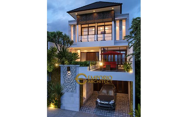 Desain Rumah Villa Bali 3 Lantai Ibu Nicola Yuniar di  Jakarta