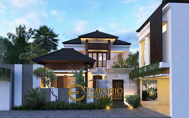 Desain Rumah Villa Bali 2 Lantai Ibu Nyoman Artini di  Kerobokan, Badung, Bali