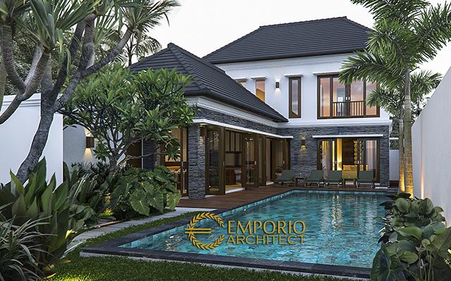 Desain Rumah Villa Bali 2 Lantai Ibu Wiwit di  Jimbaran