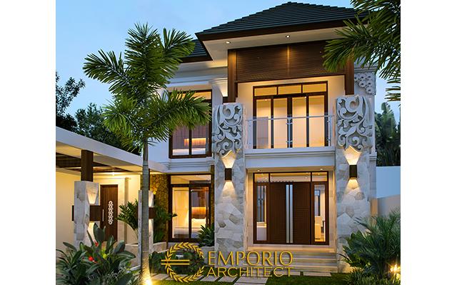 Desain Rumah Villa Bali 2 Lantai Ibu Yeny di  Jakarta