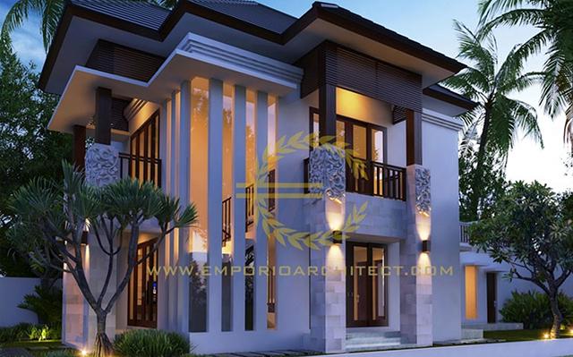 Desain Rumah Villa Bali 2 Lantai Ibu Yunita di  Denpasar, Bali