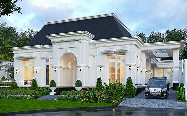 Desain Rumah Klasik 1 Lantai Bapak BD 2012 di  Bekasi