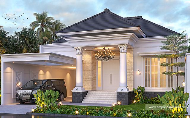 Mr. Jhon Erwin Classic House 1 Floor Design - Pekanbaru