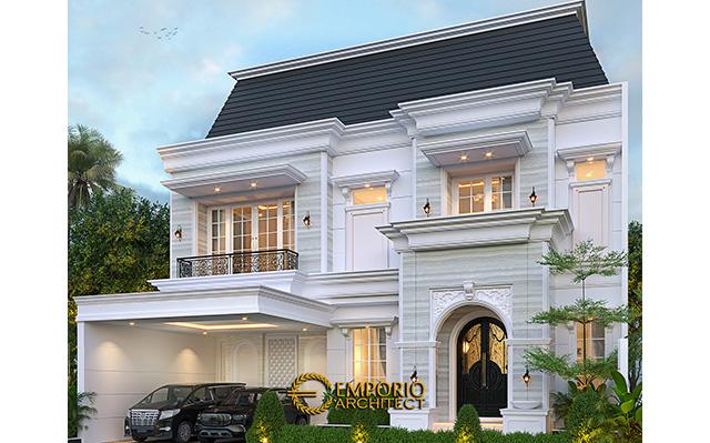 Desain Rumah Klasik 2 Lantai Bapak Usman di  Makassar