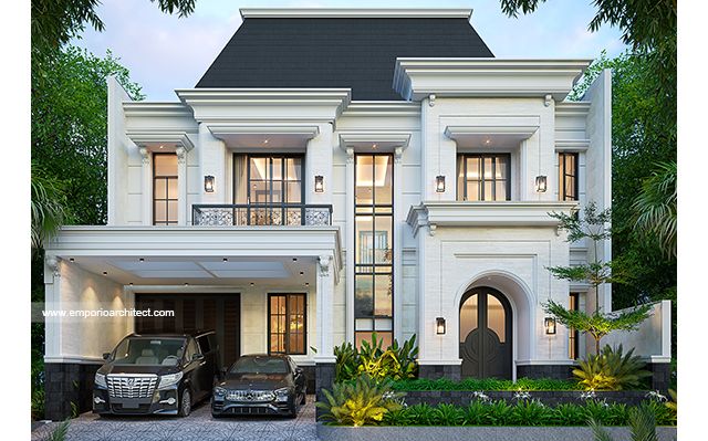 Desain Rumah Mediteran 2 Lantai Ibu SNT 1845 di  Alam Sutera, Tangerang