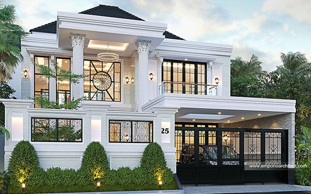 Desain Rumah Klasik 2 Lantai Bapak DND di  Pasuruan, Jawa Timur