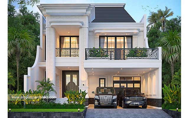 Desain Rumah Klasik 2 Lantai Bapak DJR 1580 di  Bekasi