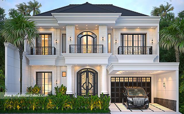 Desain Rumah Klasik 2 Lantai Bapak HNO 2070 di  Semarang