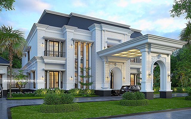 Desain Rumah Klasik 2 Lantai Ibu HLD 1716 di  Kalimantan Tengah