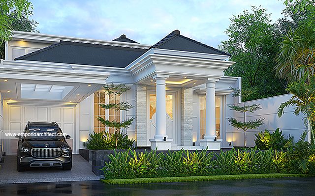 Desain Rumah Klasik 2 Lantai Ibu SFA 1864 di  Jambi