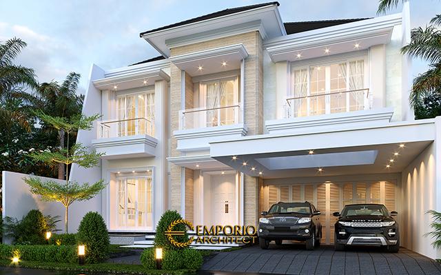 Desain Rumah Klasik 2 Lantai Bapak RDS 1102 di  Jakarta