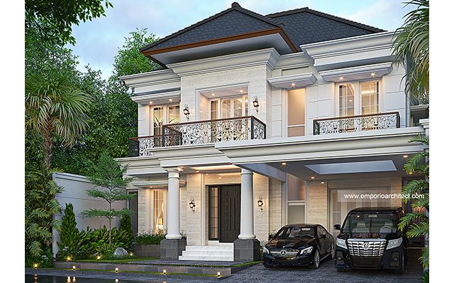 Desain Rumah Klasik 2 Lantai Bapak TTN 1834 di  Sumedang, Jawa Barat