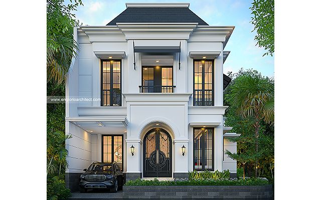 Desain Rumah Mediteran 2 Lantai Ibu MDN 1866 di  Cinere, Depok